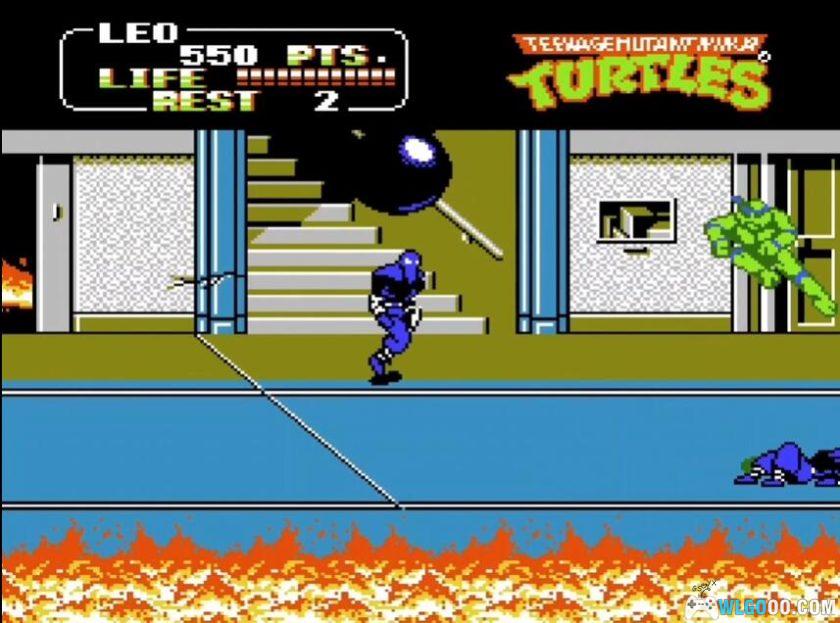 FC激龟忍者传2 Hack修改｜X2版本，角色无敌+人数不减-图片4