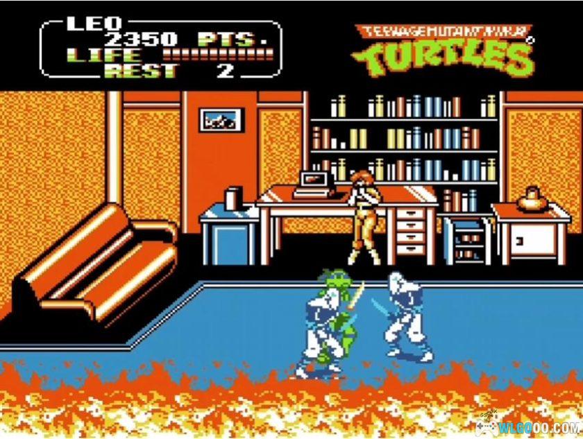 FC激龟忍者传2 Hack修改｜X2版本，角色无敌+人数不减-图片5