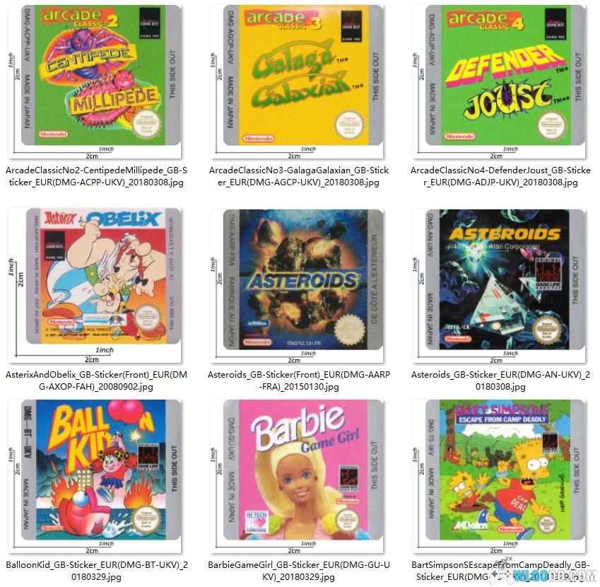 任天堂GB掌机-游戏卡带贴纸 高清309张-图片2