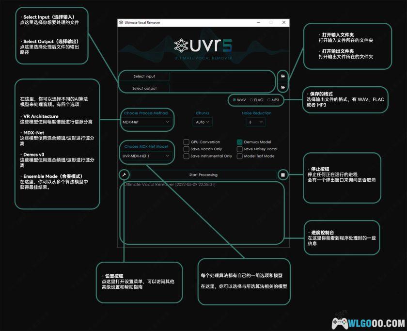 Ultimate Vocal Remover5.6.1｜AI音频人声分离软件+29G模型包-图片2