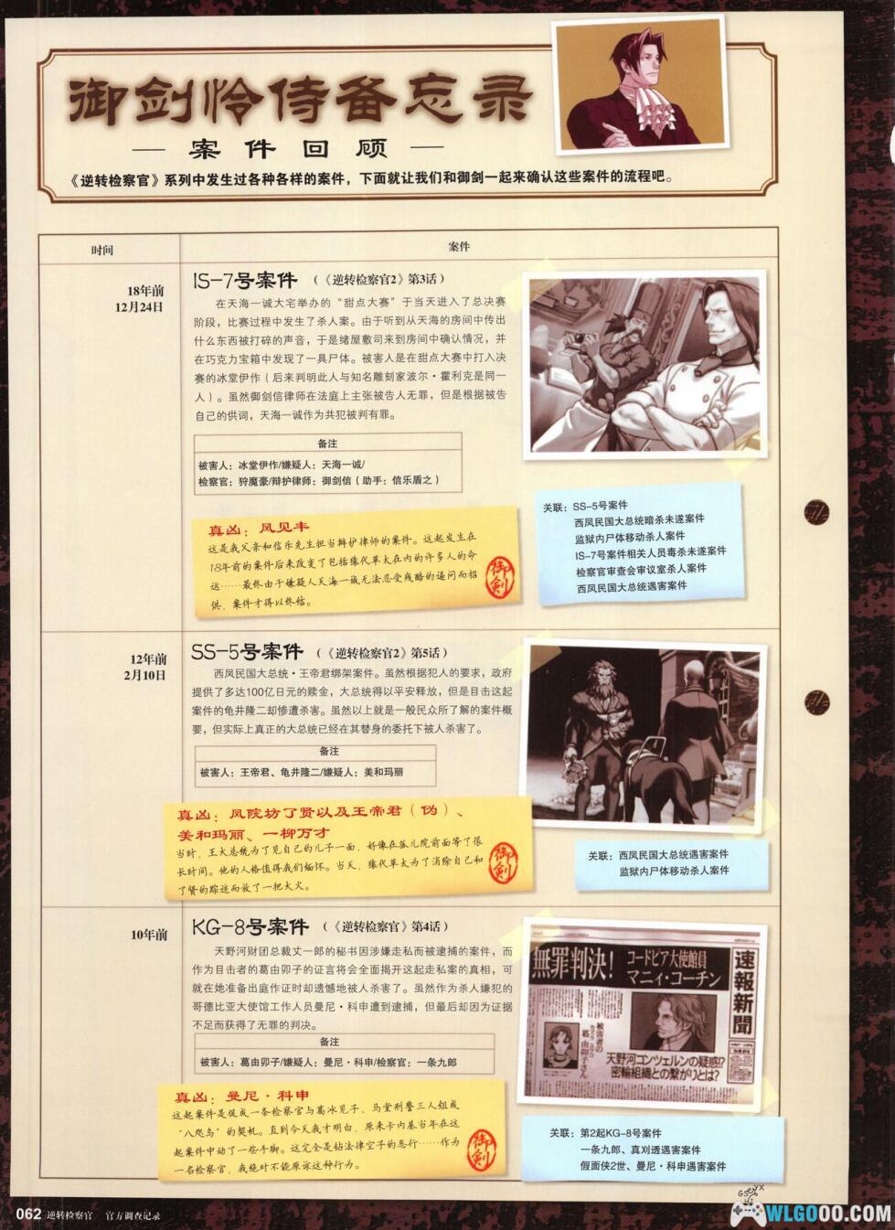 杂志:逆转检察官《官方调查记录》-中文资料集-图片13