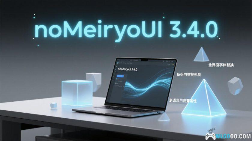 noMeiryoUI 3.4.0｜电脑更改系统字体 小巧软件-图片1