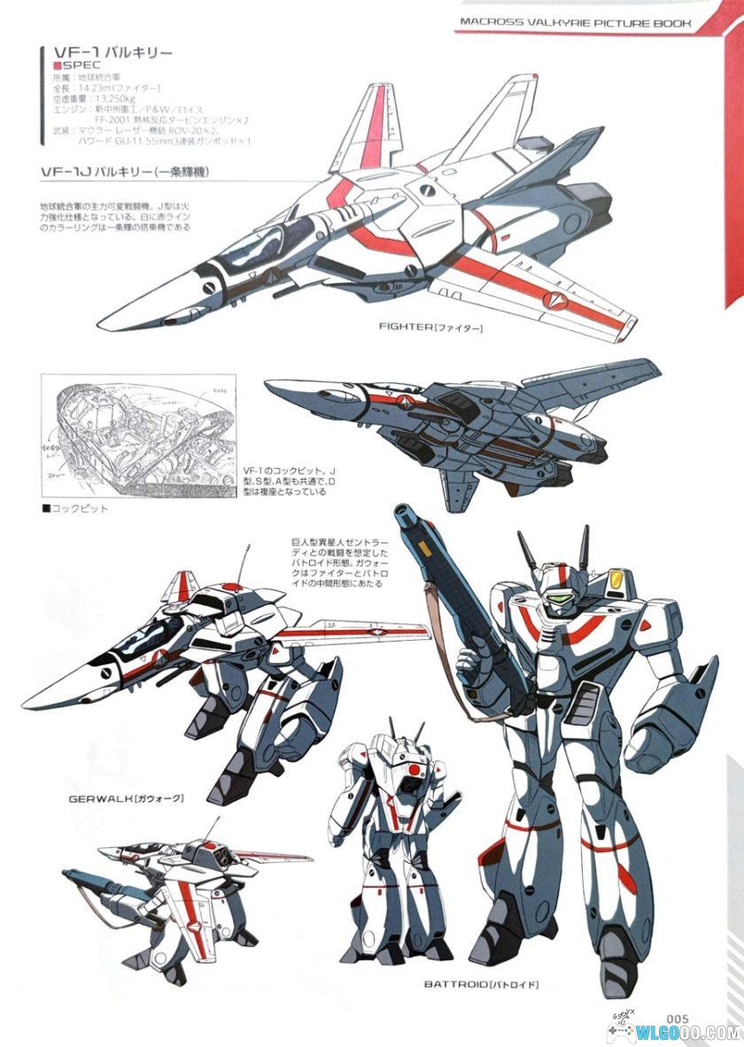 杂志：《超时空要塞 女武神图鉴》 机甲设定集PDF-图片2