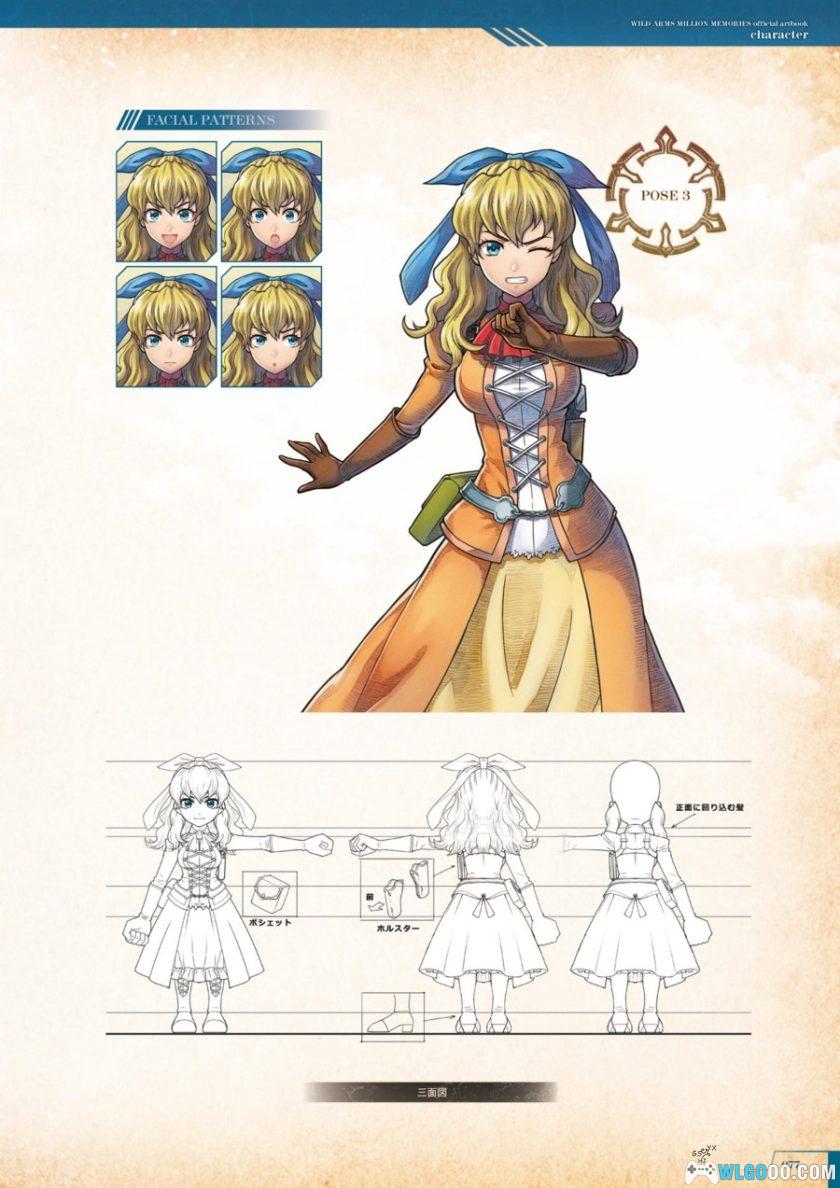 《荒野兵器 百万回忆》艺术设定集|Wild Arms Million Memories Official Art Book-图片8