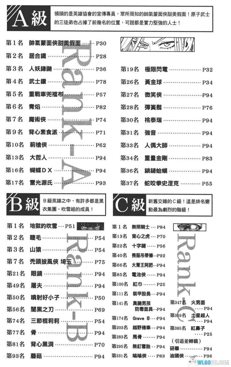 《一拳超人 英雄大全》｜One Punch Man漫画中文设定集245页-图片13