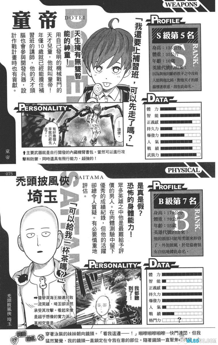 《一拳超人 英雄大全》｜One Punch Man漫画中文设定集245页-图片22