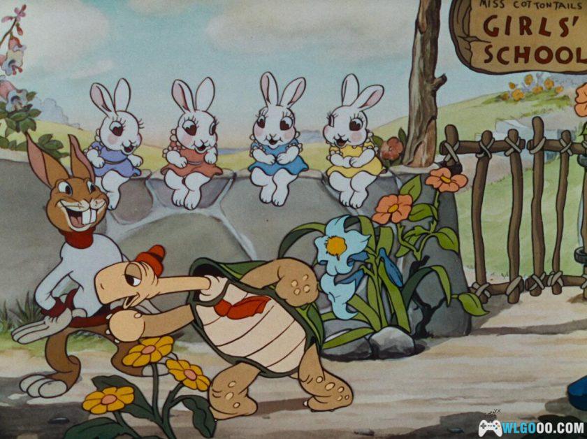 动画 乌龟和兔子(1935)[中文字幕]｜1080P修复 龟兔赛跑-图片5