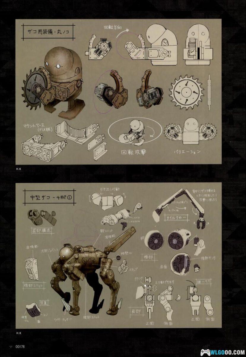 尼尔：机械纪元《废墟都市调查报告书》｜官方美术设定集-图片14