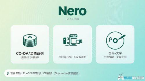 音乐/游戏 刻录光盘软件|Nero v.12.5.5001